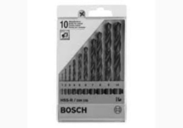 Bộ mũi khoan kim loại 1.0-10mm Hss-R Bosch 1 609 200 203 (10 chi tiết/bộ)