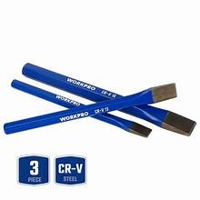 Bộ đục sắt 3 cái, kích thước 10x8x142mm, 13x10x152mm, 16x13x172mm Workpro WP201302