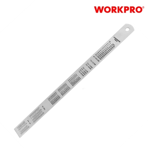 Thước lá thép không gỉ Workpro