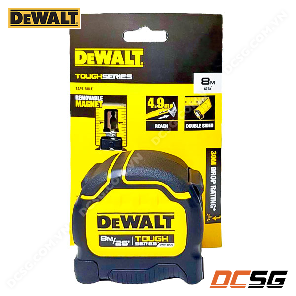 Thước cuộn thép 8m DeWALT DWHT36926-30