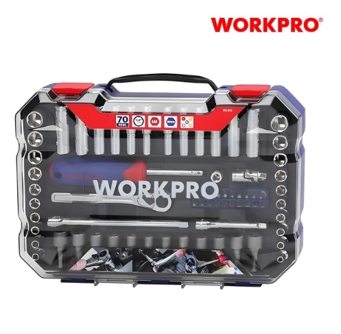 Bộ khớp nối 6 điểm (1 SET = 70 cái) , kích thước 1/4 inch Workpro WP202522