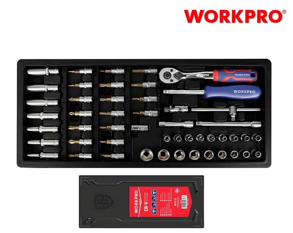Bộ đầu cờ lê thay thế (1 SET = 50 cái), kích thước 1/4 inch Workpro WP209038