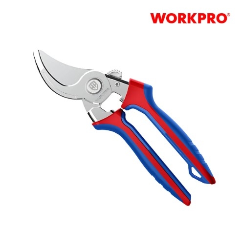 Kéo cắt tỉa cành, tay cầm bằng nhựa, lưỡi dao 50CR-V, 8.5 inches Workpro WP332013