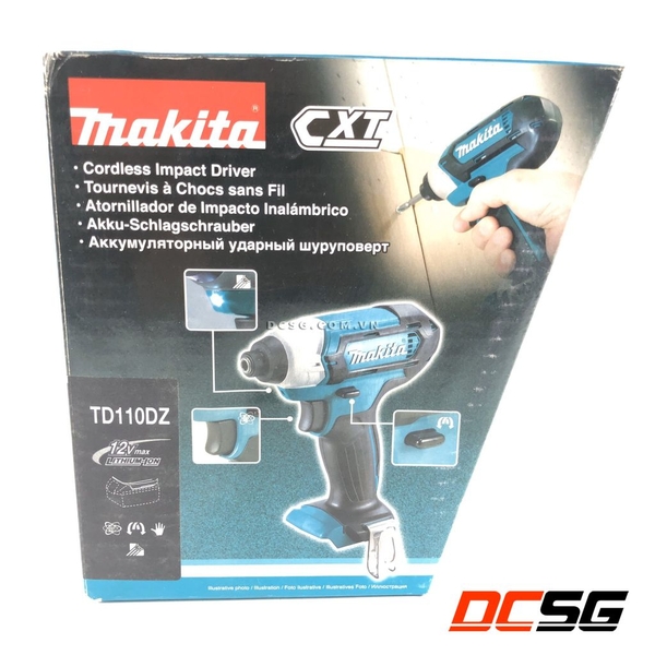 Máy vặn vít 110N.m dùng pin 12Vmax Makita TD110DZ (không pin sạc)