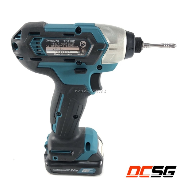 Máy vặn vít 110N.m dùng pin 12Vmax Makita TD110DZ (không pin sạc)