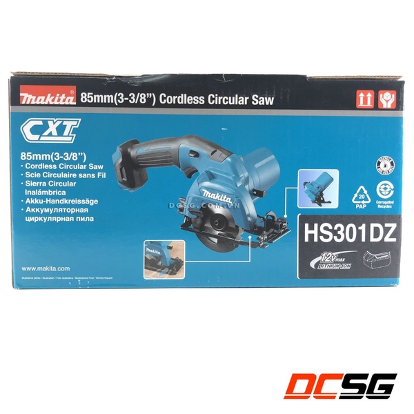Máy cưa đĩa 85mm dùng pin 12Vmax Makita HS301DZ (không pin sạc)