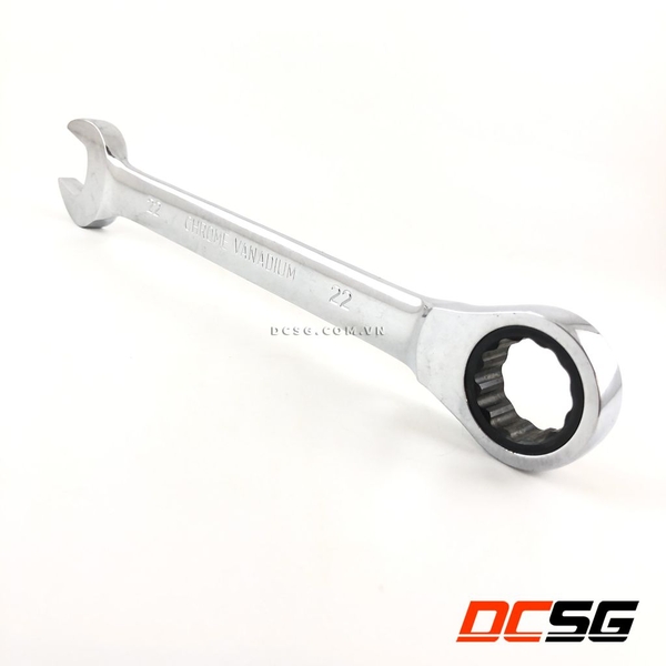 Cờ lê kết hợp 2 đầu vòng loại sâu và miệng 18mm bằng thép CrV Kendo-15218