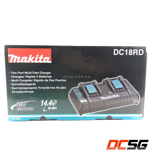 Sạc nhanh 2 cổng 14.4-18V Makita DC18RD