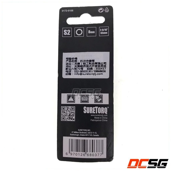 Đầu bắn tôn cao cấp 8.0x65mm Suretorq 0172-0108
