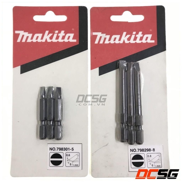 Mũi vít dẹp 1 đầu 0.8x6.0x70mm Makita 798298-8(1 mũi)