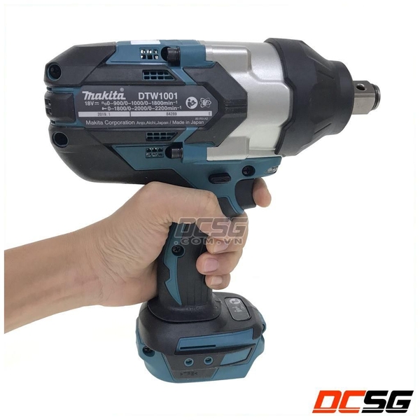 Máy siết bu lông 19mm dùng pin 18V Makita DTW1001Z (không pin sạc)