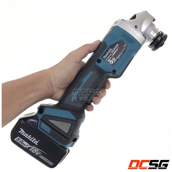 Máy mài góc 125mm dùng pin 18V Makita DGA508RTE