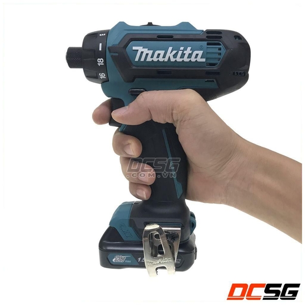 Máy khoan, vặn vít 10/21mm dùng pin 12Vmax Makita DF031DSYE