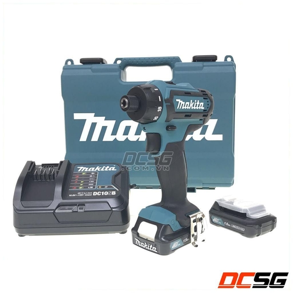 Máy khoan, vặn vít 10/21mm dùng pin 12Vmax Makita DF031DSYE