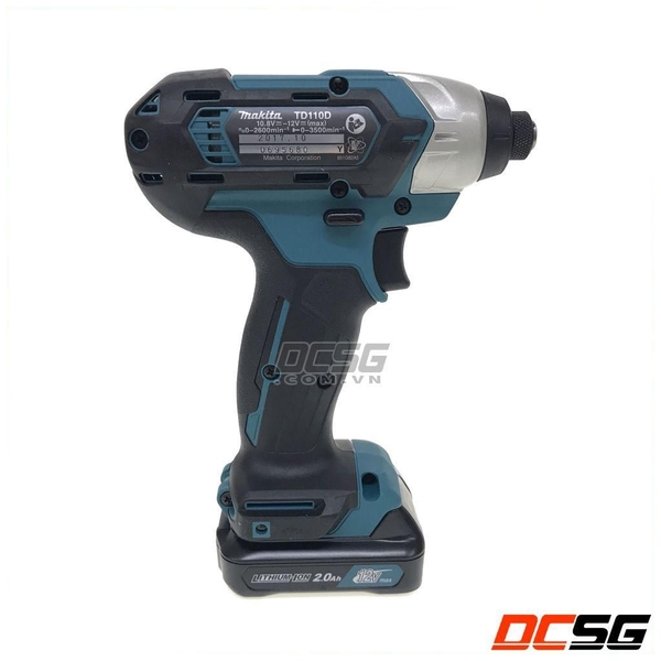 Máy vặn vít 110N.m dùng pin 12Vmax Makita TD110DSAE