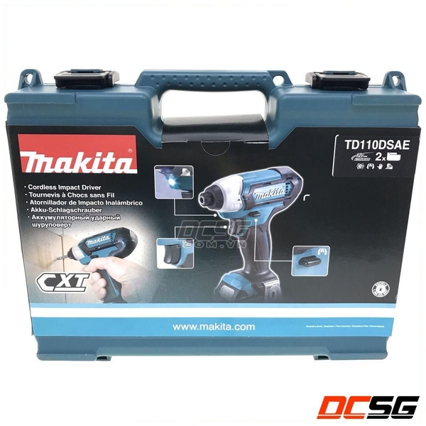 Máy vặn vít 110N.m dùng pin 12Vmax Makita TD110DSAE