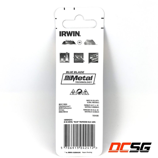 Lưỡi dao rọc cáp Bi-Metal (bộ 10 lưỡi) IRWIN 10504241
