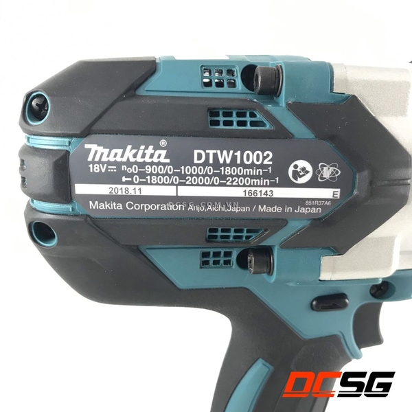 Máy siết bu lông 12.7mm dùng pin 18V Makita DTW1002Z (không pin sạc)