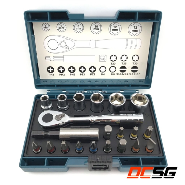 Bộ mũi vít và socket Makita B-54081 (21 chi tiết/bộ)