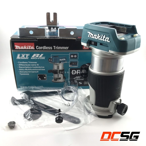 Máy đánh cạnh 6.0/8.0mm dùng pin 18V và bộ phụ kiện Makita DRT50ZJX9 (không kèm pin sạc)