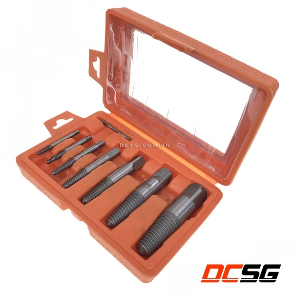 Bộ mũi ren lấy đầu ống nước gãy 8 Asaki pcs AK-8PCS