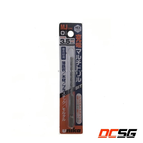 Mũi khoan đa năng 3.5x90mm chuôi lục giác Unika MJ3.5x90
