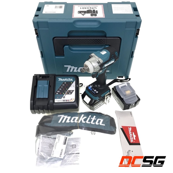 Máy siết bu lông 12.7mm dùng pin 18V Makita DTW300RTJ