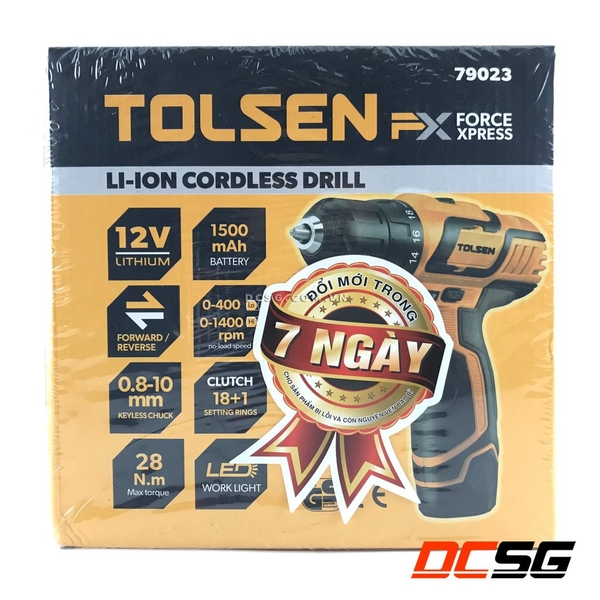 Máy khoan 10mm dùng pin 12V Tolsen 79023