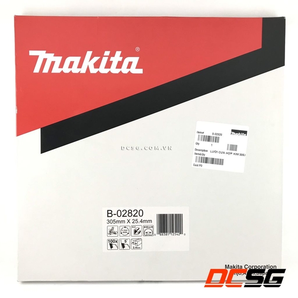 Đĩa cưa nhôm 100 răng 305x25.4mm Makita B-02820