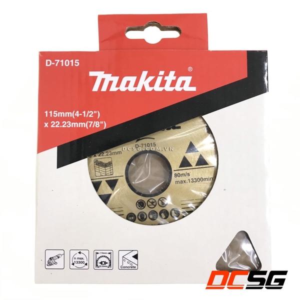 Lưỡi cắt kim cương 115x22.23mm Makita D-71015