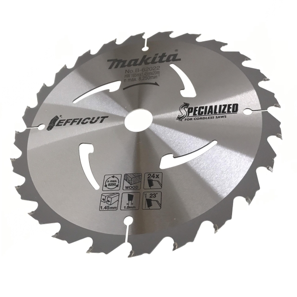 Lưỡi cưa gỗ Efficut 24 răng 185x1.0x20mm Makita B-62022