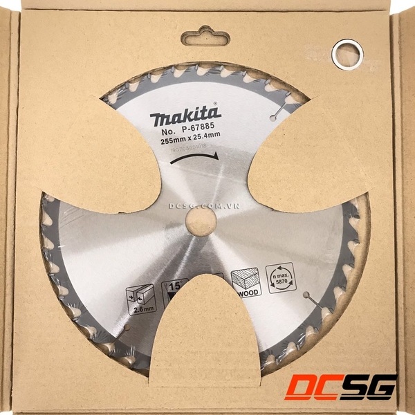 Đĩa cưa gỗ 40 răng 255x25.4mm Makita P-67885