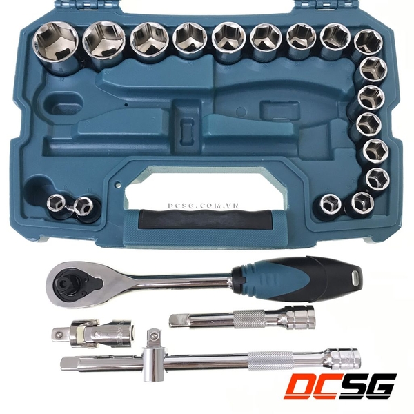 Bộ cần siết tự động và đầu tuýp Makita B-65589 (23 chi tiết/bộ)