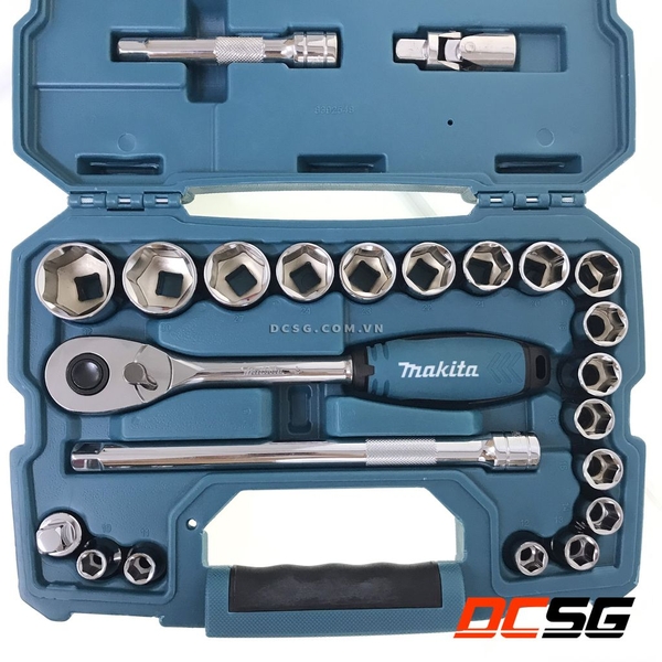 Bộ cần siết tự động và đầu tuýp Makita B-65589 (23 chi tiết/bộ)