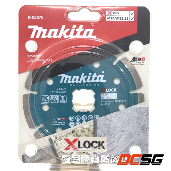 Lưỡi cắt kim cương X-Lock 125mm Makita E-02076