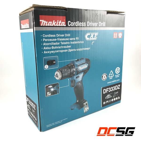 Máy khoan, vặn vít 10/21mm dùng pin 12Vmax Makita DF333DZ (không pin sạc)