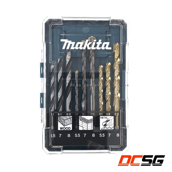 Bộ mũi khoan 5.5-8.0mm Makita D-71978 (9 chi tiết/bộ)