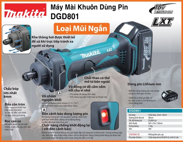 Máy mài khuôn 8.0mm (1/4