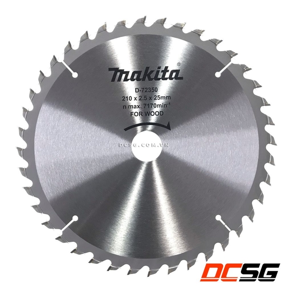 Lưỡi cưa gỗ 210x25mm/40T Makita D-72350