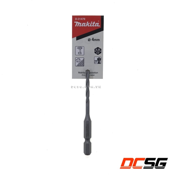 Mũi khoan tường 4.0x80mm chuôi lục giác 1/4