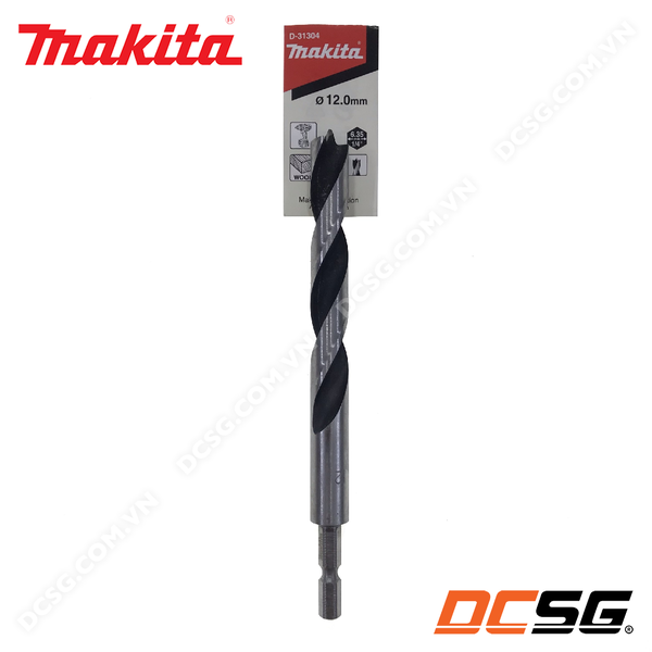 Mũi khoan gỗ đầu đinh nhọn chuôi lục giác 6.35mm Makita