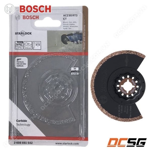 Lưỡi khoét tường, gạch men 85mm ACZ85RT3 Bosch 2 608661642