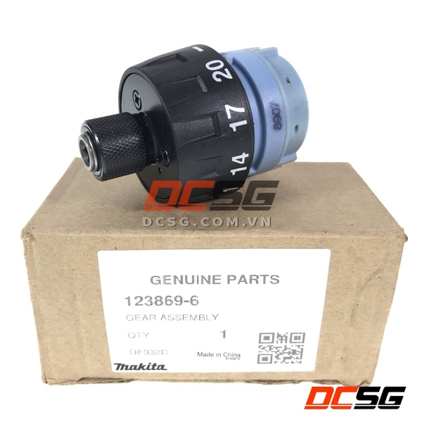 Cụm nhông máy DDF083/ DF032D Makita 123869-6