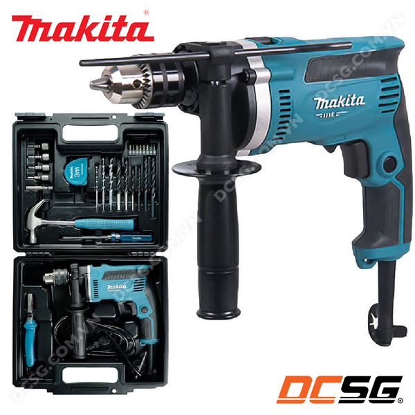 Máy khoan búa 13mm dùng điện 430W Makita M8103KX2B (26 Cái phụ kiện)