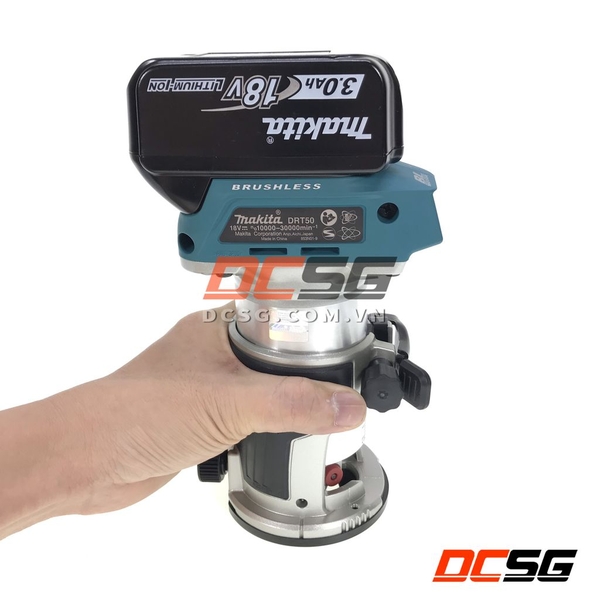 Máy đánh cạnh 6.35/ 8.0mm dùng pin 18V Makita DRT50RFX8