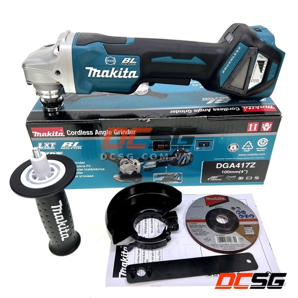 Máy mài góc 100mm dùng pin 18V Makita DGA417Z (Công tắc bóp)