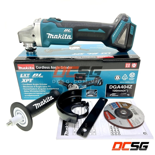 Máy mài góc 100mm dùng pin 18V Makita DGA404Z (không pin sạc)