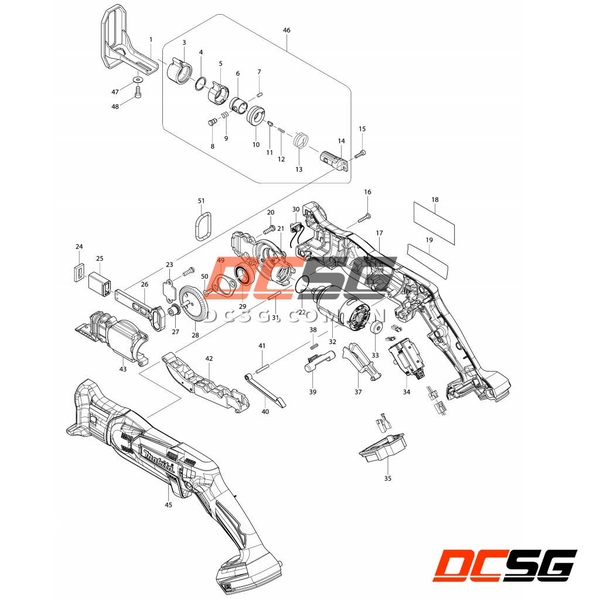 Motor máy cưa kiếm DJR183/ DJR185 Makita 629105-3