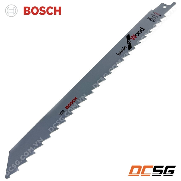 Lưỡi cưa kiếm cắt củi, gỗ thô Bosch S1111K 2608650678