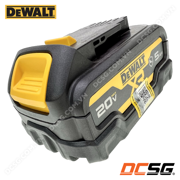 Pin LITHIUM ION XR 20V max 5.0 Ah kháng dầu Dewalt DCB184G-B1